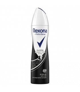 Rexona Invisible Black+White Antyperspirant w aerozolu dla kobiet 150 ml