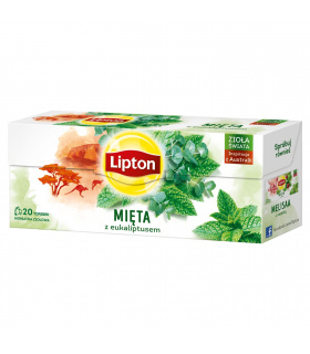 Lipton Herbatka ziołowa mięta z eukaliptusem 26 g (20 torebek)