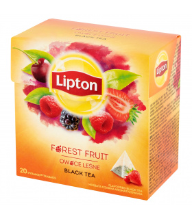 Lipton Herbata czarna aromatyzowana owoce leśne 34 g (20 torebek)