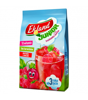 Ekland Junior Herbatka o smaku malinowo-truskawkowym 250 g