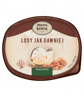 Bracia Koral Lody jak dawniej Lody bakaliowe 900 ml