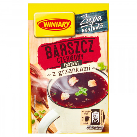 Winiary Zupa instant barszcz czerwony z grzankami 16 g