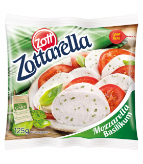 Zott Zottarella Ser Mozzarella bazylia 125 g