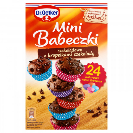 Dr. Oetker Mini Babeczki czekoladowe z kropelkami czekolady 245 g