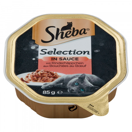 Sheba Selection Karma dla dorosłych kotów z kawałkami wołowiny 85 g