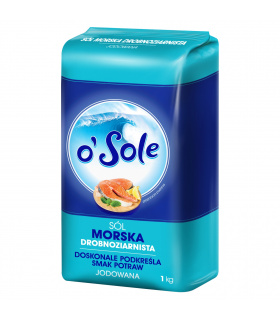 o'Sole Sól morska drobnoziarnista jodowana 1 kg