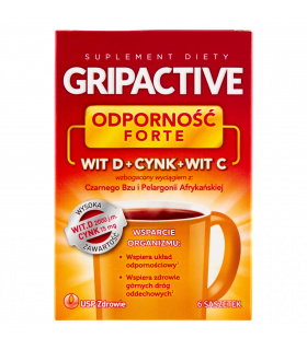 Gripactive Odporność Forte Suplement diety 18 g (6 x 3 g)