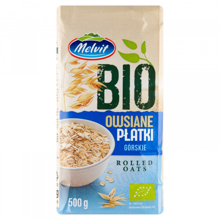 Melvit Bio Płatki owsiane górskie 500 g