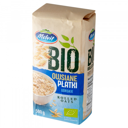 Melvit Bio Płatki owsiane górskie 500 g