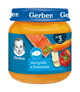 Gerber Jarzynki z łososiem dla niemowląt po 5. miesiącu 125 g