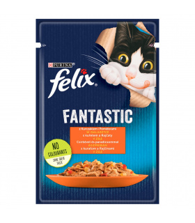 Felix Fantastic Karma dla kotów z kurczakiem i pomidorami w galaretce 85 g