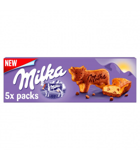 Milka Tender Moo Ciastko biszkoptowe z kawałkami czekolady mlecznej 140 g (5 sztuk)