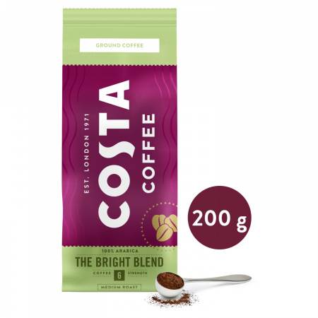 Costa Coffee Bright Blend Medium Roast Kawa palona mielona 200 g