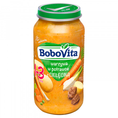 BoboVita Warzywa w potrawce z cielęciną 1-3 lata 250 g