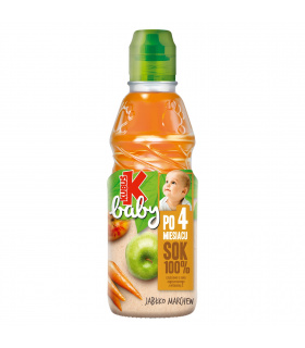 Kubuś Baby Sok 100% po 4 miesiącu jabłko marchew 300 ml
