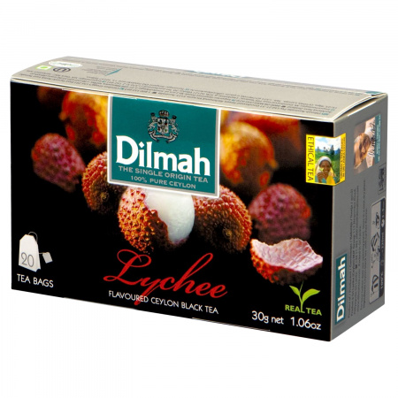 Dilmah Lychee Cejlońska czarna herbata 30 g (20 x 1,5 g)