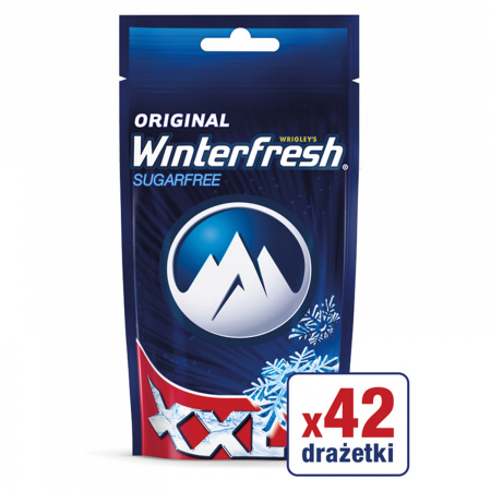 Winterfresh Original XXL Guma do żucia bez cukru 58 g (42 drażetki)