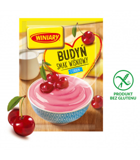 Winiary Budyń z cukrem smak wiśniowy 60 g