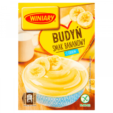 Winiary Budyń z cukrem smak bananowy 60 g