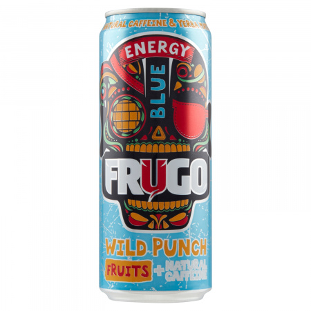 Frugo Wild Punch Blue Energy Gazowany napój energetyzujący 330 ml