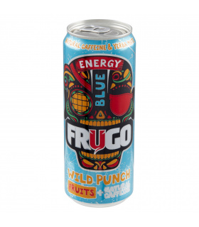 Frugo Wild Punch Blue Energy Gazowany napój energetyzujący 330 ml