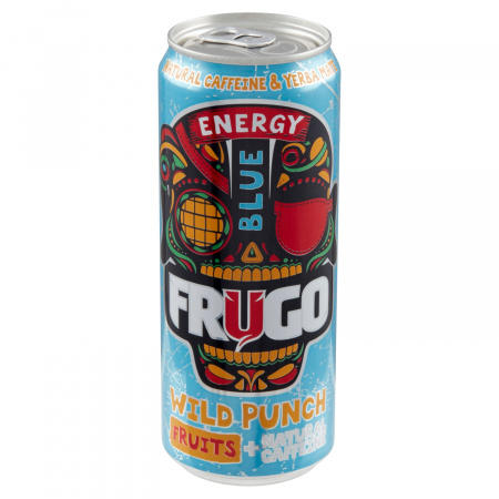 Frugo Wild Punch Blue Energy Gazowany napój energetyzujący 330 ml