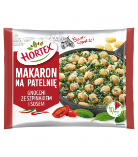 Hortex Makaron na patelnię gnocchi ze szpinakiem i sosem 450 g