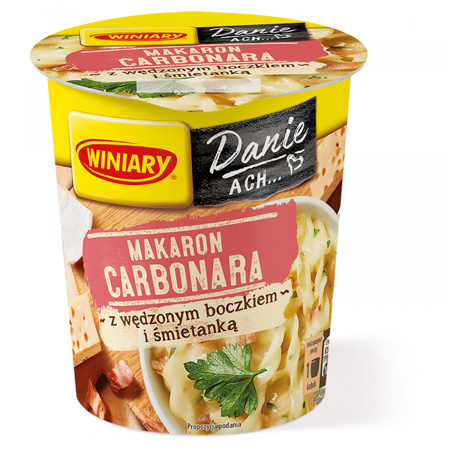 Winiary Makaron Carbonara z wędzonym boczkiem i śmietanką 50 g