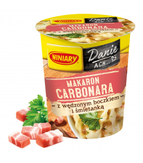 Winiary Makaron Carbonara z wędzonym boczkiem i śmietanką 50 g