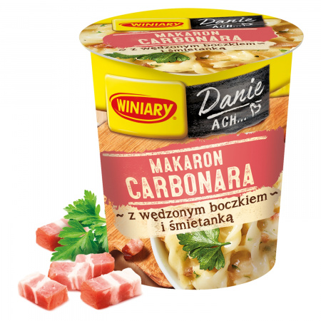 Winiary Makaron Carbonara z wędzonym boczkiem i śmietanką 50 g