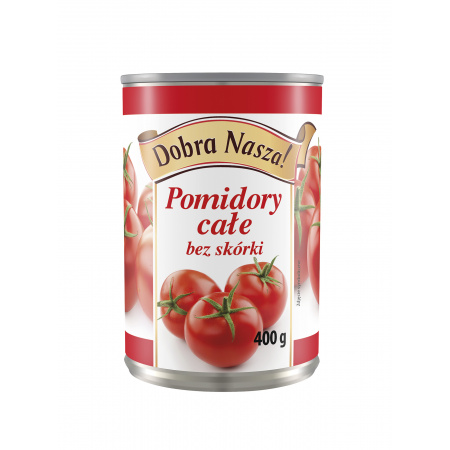 Dobra Nasza! Pomidory całe bez skórki 400 g