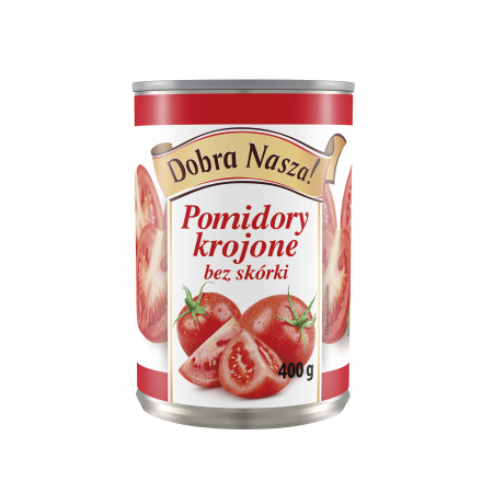 Dobra Nasza! Pomidory krojone bez skórki 400 g