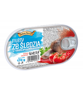 Dobra Nasza! Filety ze śledzia w sosie pomidorowym 170 g