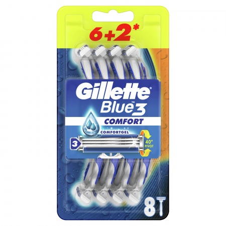 Gillette Blue3 Comfort Maszynki jednorazowe 8 szt.