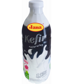 Jana Kefir naturalny 1,5% butelka 1 kg