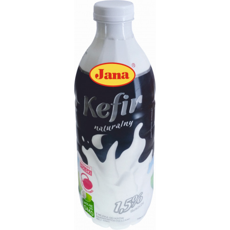 Jana Kefir naturalny 1,5% butelka 1 kg