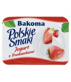 Bakoma Polskie Smaki Jogurt z truskawkami 120 g
