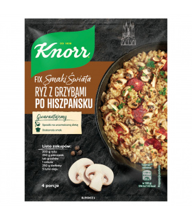 Knorr Fix Smaki Świata Ryż z grzybami po hiszpańsku 33 g