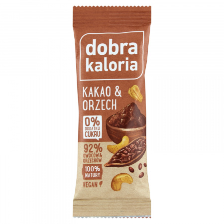 Dobra Kaloria Baton owocowy kakao & orzech 35 g