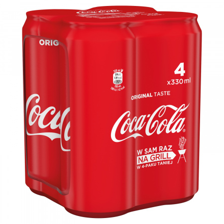 Coca-Cola Napój gazowany 4 x 330 ml