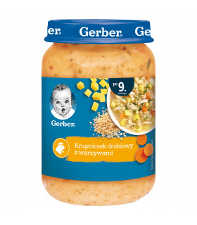 Gerber Krupniczek drobiowy z warzywami dla niemowląt po 9. miesiącu 190 g