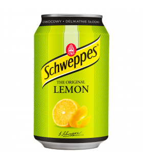 Schweppes Lemon Napój gazowany o smaku cytrusowym 330 ml