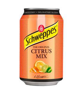 Schweppes Citrus Mix Napój gazowany o smaku cytrusowym 330 ml