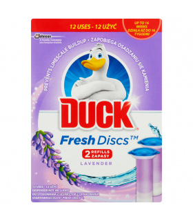 Duck Fresh Discs Lavender Zapas krążka żelowego do toalety 72 ml (2 zapasy)