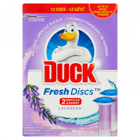 Duck Fresh Discs Lavender Zapas krążka żelowego do toalety 72 ml (2 zapasy)