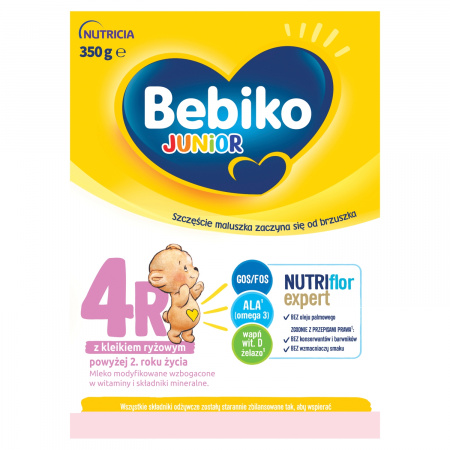 Bebiko Junior 4R Mleko modyfikowane dla dzieci powyżej 2. roku życia 350 g