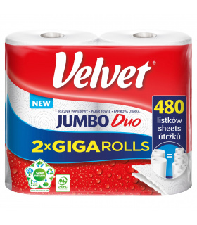 Velvet Jumbo Duo Ręcznik papierowy 2 rolki