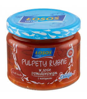 Łosoś Ustka Pulpety rybne w sosie pomidorowym z warzywami 270 g