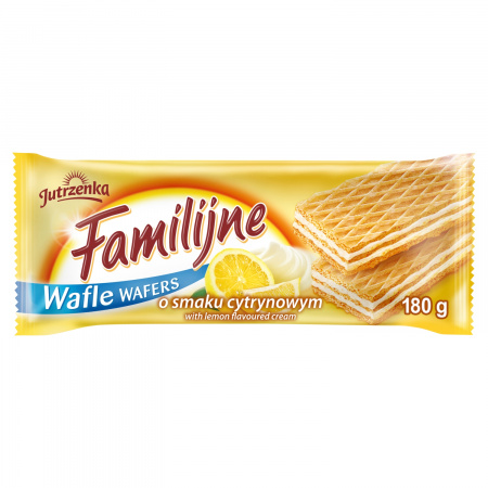 Familijne Wafle o smaku cytrynowym 180 g