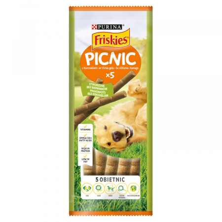 Friskies Picnic Karma dla psów z kurczakiem 42 g (5 sztuk)